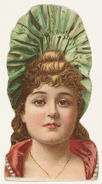 :Actress wearing green cloth hat from Stars of the Stage Fou-16x12"(A3) Poster