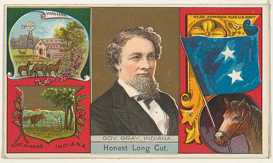 :Governor Gray Indiana from "Governors Arms Etc." series  is-16x12"(A3) Poster