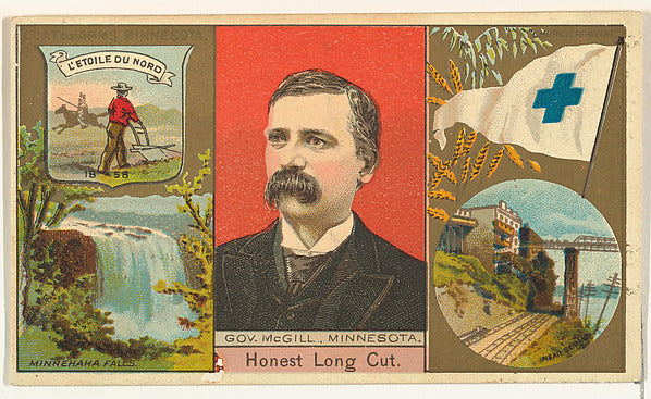 :Governor McGill Minnesota from "Governors Arms Etc." series-16x12"(A3) Poster