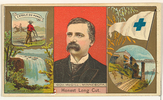 :Governor McGill Minnesota from "Governors Arms Etc." series-16x12"(A3) Poster