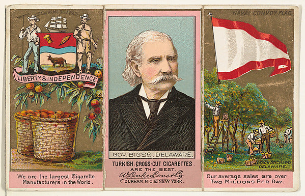 :Governor Biggs Delaware from "Governors Arms Etc." series  -16x12"(A3) Poster
