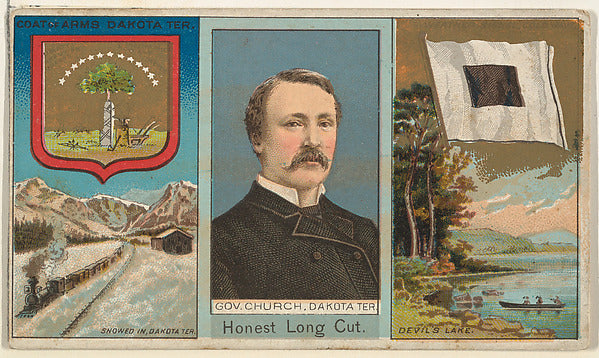 :Governor Church Dakota Territory from "Governors Arms Etc."-16x12"(A3) Poster
