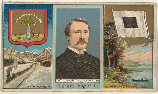 :Governor Church Dakota Territory from "Governors Arms Etc."-16x12"(A3) Poster