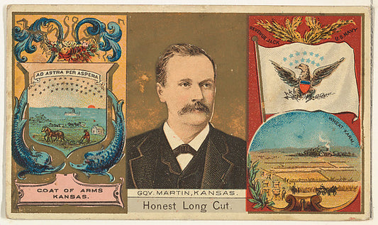 :Governor Martin Kansas from "Governors Arms Etc." series  i-16x12"(A3) Poster