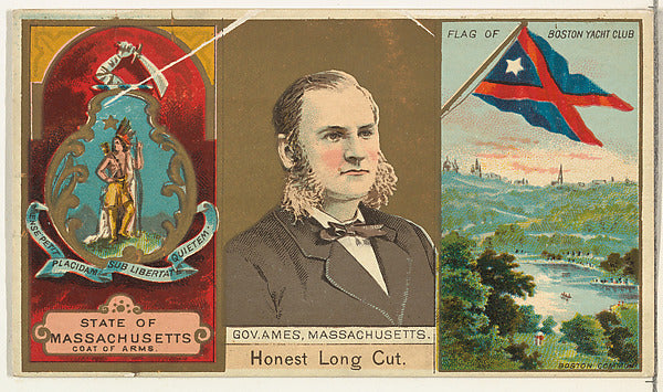 :Governor Ames Massachusetts from "Governors Arms Etc." seri-16x12"(A3) Poster