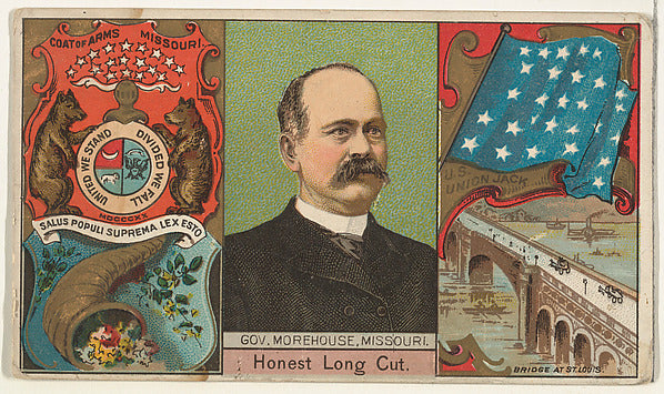 :Governor Morehouse Missouri from "Governors Arms Etc." seri-16x12"(A3) Poster