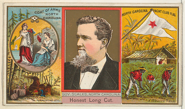 :Governor Scales North Carolina from "Governors Arms Etc." s-16x12"(A3) Poster