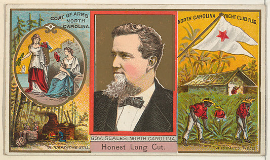 :Governor Scales North Carolina from "Governors Arms Etc." s-16x12"(A3) Poster