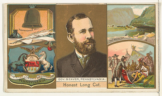 :Governor Beaver Pennsylvania from "Governors Arms Etc." ser-16x12"(A3) Poster