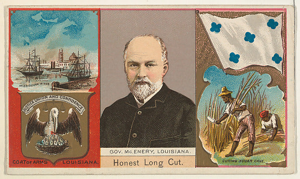 :Governor McEnery Louisiana from "Governors Arms Etc." serie-16x12"(A3) Poster