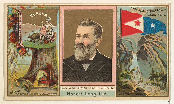 :Governor Waterman California from "Governors Arms Etc." ser-16x12"(A3) Poster