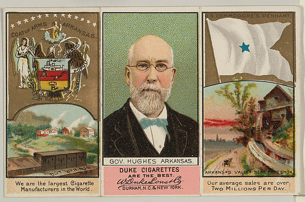 :Governor Hughes Arkansas from "Governors Arms Etc." series -16x12"(A3) Poster