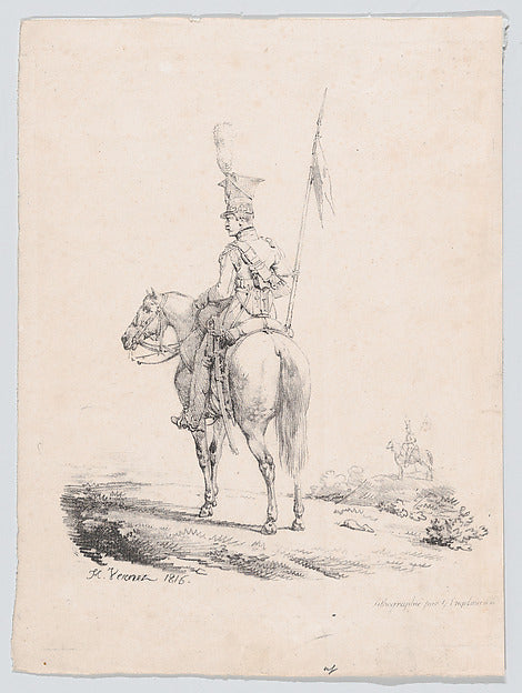 Horace Vernet:Lancer 1816-16x12"(A3) Poster