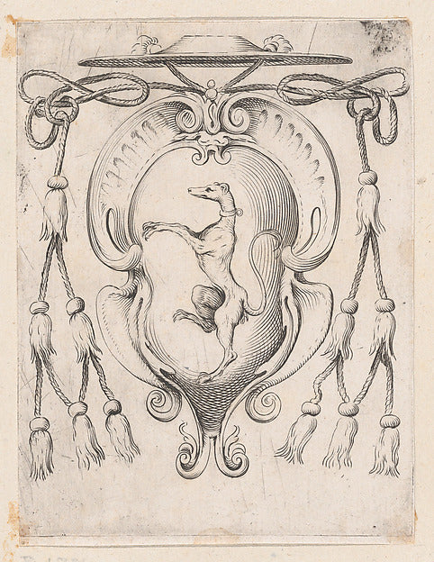 Coat of Arms of a Cardinal of the Sampieri  Family 1590–95-Ago,  Poster Print Wall Art