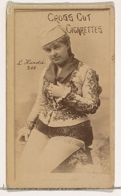 :Card Number 208 L. Harold from the Actors and Actresses ser-16x12"(A3) Poster