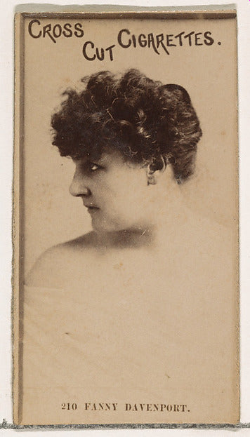 :Card Number 210 Fanny Davenport from the Actors and Actress-16x12"(A3) Poster