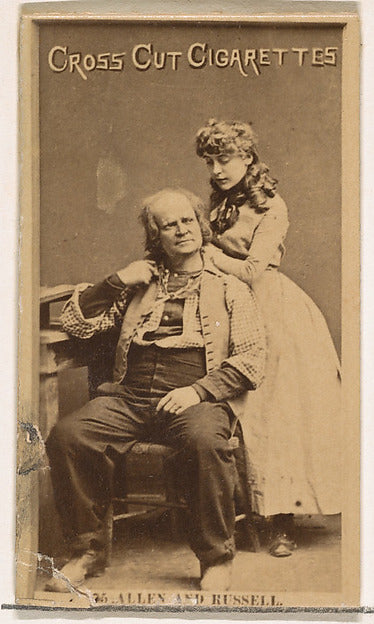 :Card Number 75 Allen and Russell from the Actors and Actres-16x12"(A3) Poster