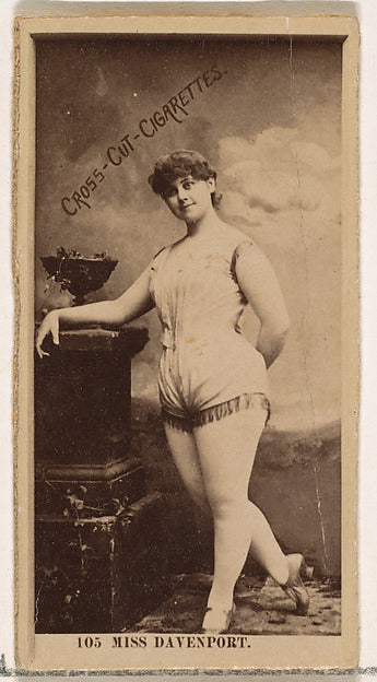 :Card Number 105 Fanny Davenport from the Actors and Actress-16x12"(A3) Poster