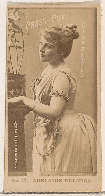 :Card Number 27 Adelaide Detchon from the Actors and Actress-16x12"(A3) Poster