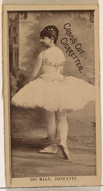 :Card Number 108 Mlle. Bonfanti from the Actors and Actresse-16x12"(A3) Poster
