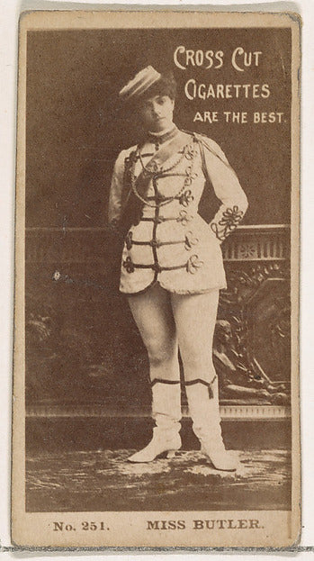 :Card Number 251 Miss Butler from the Actors and Actresses s-16x12"(A3) Poster