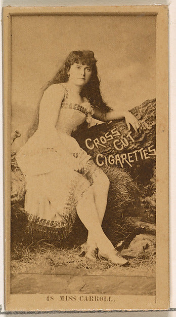 :Card Number 48 Miss Carroll from the Actors and Actresses s-16x12"(A3) Poster