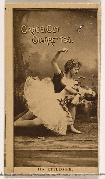 :Card Number 115 Ettlinger from the Actors and Actresses ser-16x12"(A3) Poster