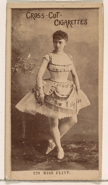 :Card Number 229 Miss Flint from the Actors and Actresses se-16x12"(A3) Poster