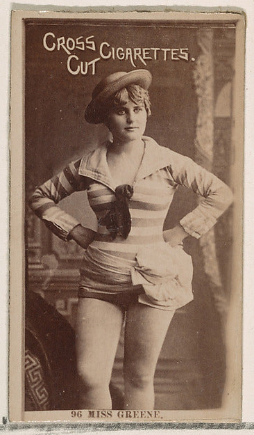 :Card Number 96 Miss Greene from the Actors and Actresses se-16x12"(A3) Poster