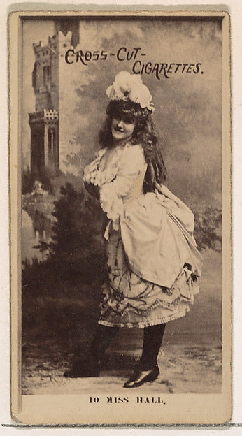 :Card Number 10 Miss Hall from the Actors and Actresses seri-16x12"(A3) Poster