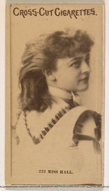 :Card Number 222 Miss Hall from the Actors and Actresses ser-16x12"(A3) Poster