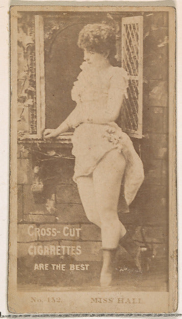 :Card Number 132 Miss Hall from the Actors and Actresses ser-16x12"(A3) Poster