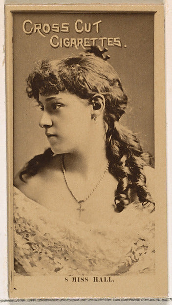 :Card Number 8 Miss Hall from the Actors and Actresses serie-16x12"(A3) Poster