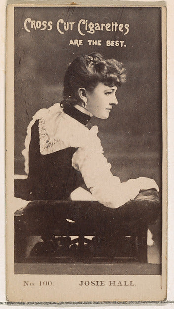 :Card Number 100 Josie Hall from the Actors and Actresses se-16x12"(A3) Poster