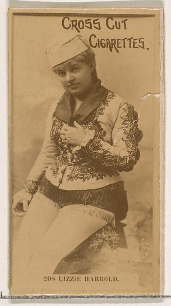 :Card Number 208 Lizzie Harrold from the Actors and Actresse-16x12"(A3) Poster