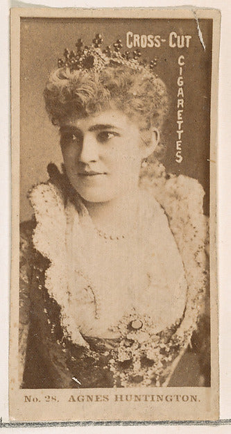 :Card Number 28 Agnes Huntington from the Actors and Actress-16x12"(A3) Poster