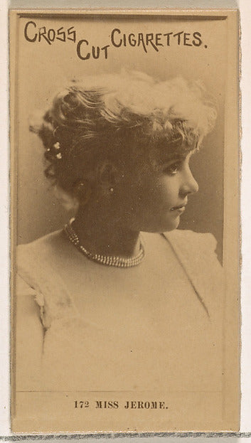 :Card Number 172 Miss Jerome from the Actors and Actresses s-16x12"(A3) Poster