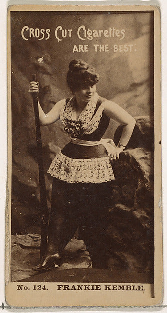 :Card Number 124 Frankie Kemble from the Actors and Actresse-16x12"(A3) Poster