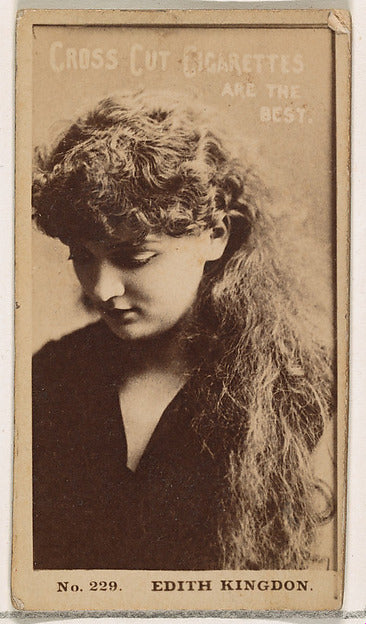 :Card Number 229 Edith Kingdon from the Actors and Actresses-16x12"(A3) Poster