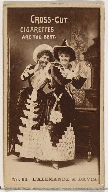 :Card Number 60 L'Alemande and Davis from the Actors and Act-16x12"(A3) Poster