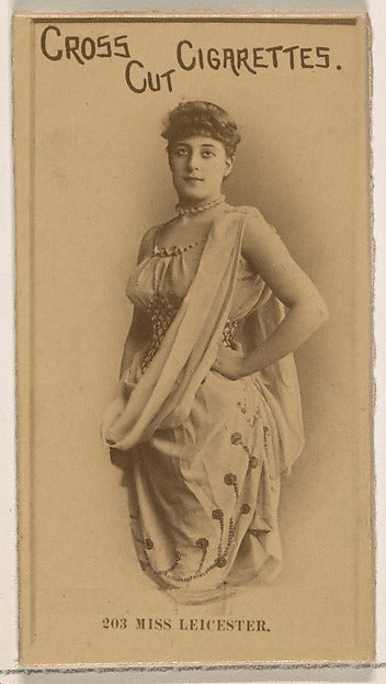 :Card Number 203 Miss Leicester from the Actors and Actresse-16x12"(A3) Poster