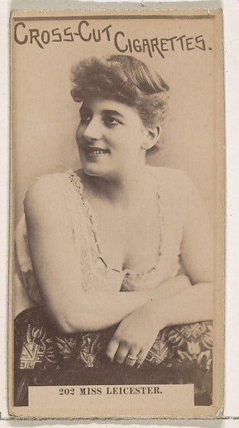 :Card Number 202 Miss Leicester from the Actors and Actresse-16x12"(A3) Poster