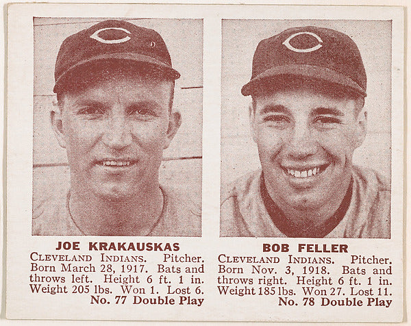 :Joe Krakauskas Bob Feller-16x12"(A3) Poster