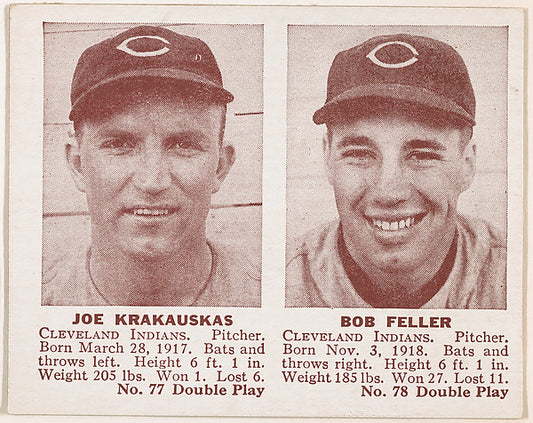 :Joe Krakauskas Bob Feller-16x12"(A3) Poster