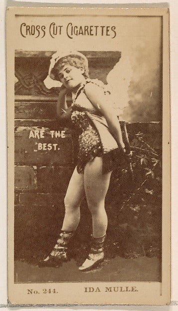 :Card Number 244 Ida Mulle from the Actors and Actresses ser-16x12"(A3) Poster