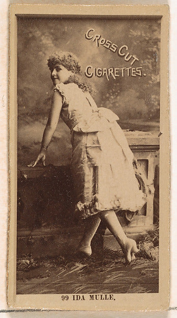 :Card Number 99 Ida Mulle from the Actors and Actresses seri-16x12"(A3) Poster