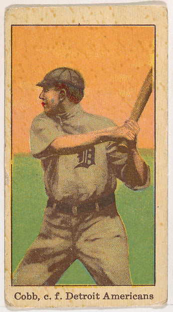 :Ty Cobb Detroit from Kotton Cigarettes Baseball Series 1911-16x12"(A3) Poster