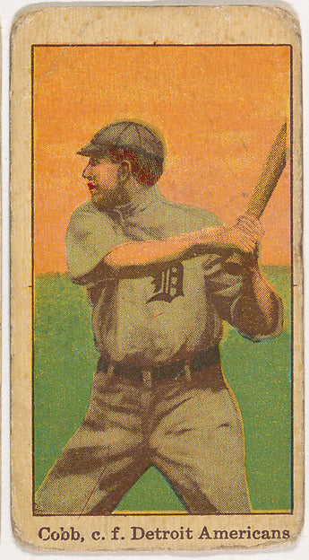 :Ty Cobb Detroit from Kotton Tobacco Baseball Series 1911-19-16x12"(A3) Poster