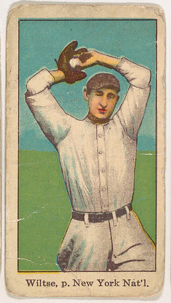 :George "Hooks" Wiltse New York from Kotton Tobacco Baseball-16x12"(A3) Poster