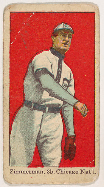 :Heinie Zimmerman Chicago from Kotton Tobacco Baseball Serie-16x12"(A3) Poster